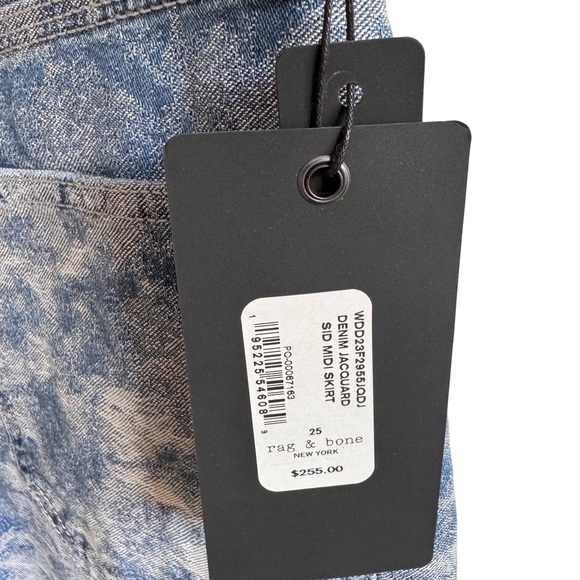 NWT. rag & bone denim midi skirt. Size 25. - Picture 7 of 16